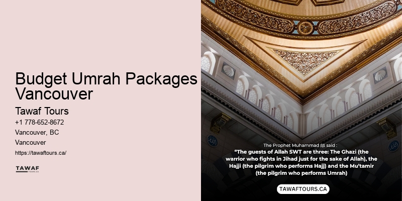 Customized Umrah packages Vancouver