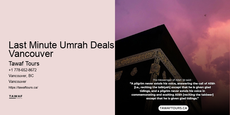 Umrah travel insurance Vancouver options