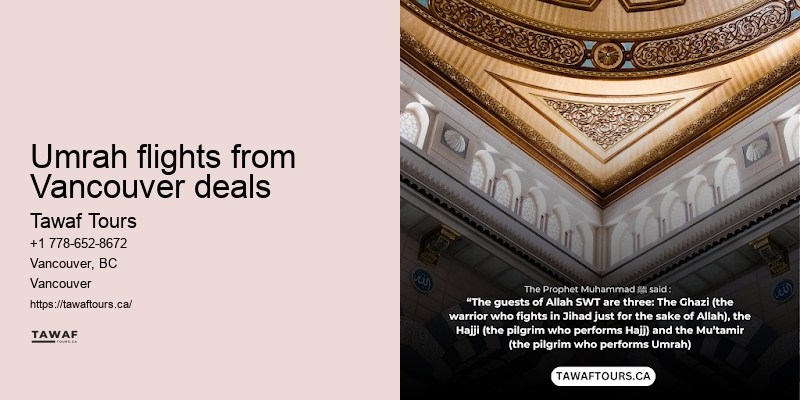 Vancouver Umrah tours specials