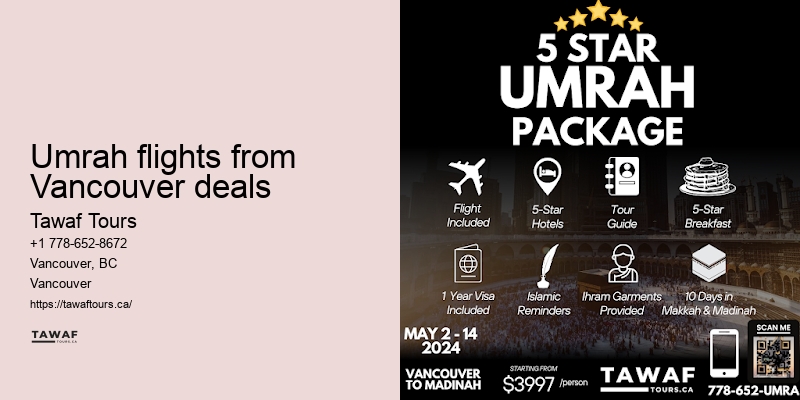 Vancouver Umrah Historical Tour Packages