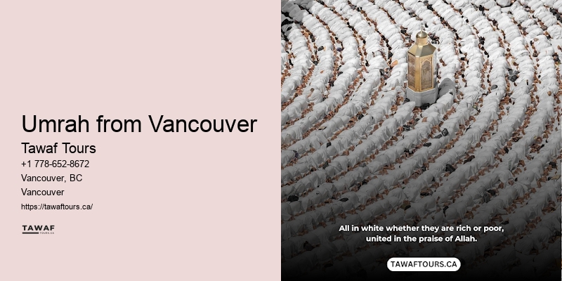 Umrah flights Vancouver deals to Mecca