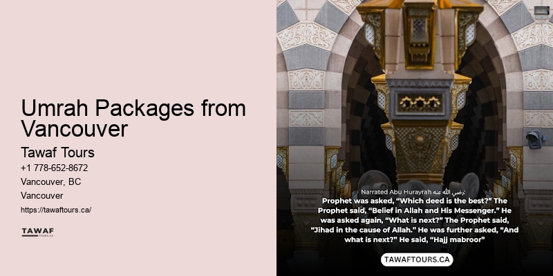 Custom Umrah travel plans Vancouver