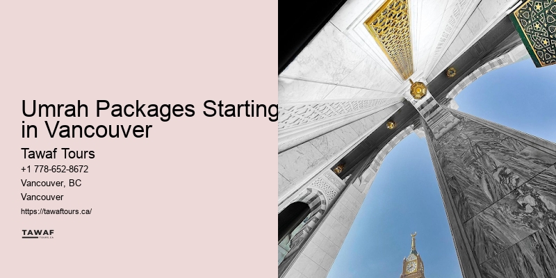 Umrah Packages from Vancouver to Mecca