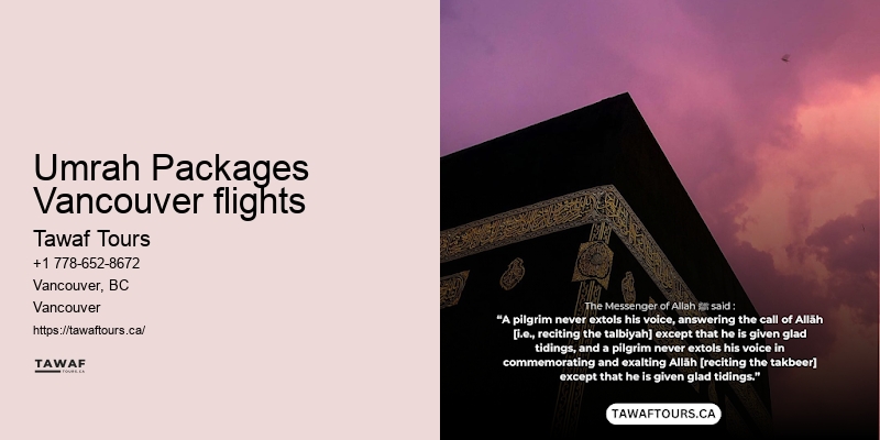 Vancouver Umrah group tours