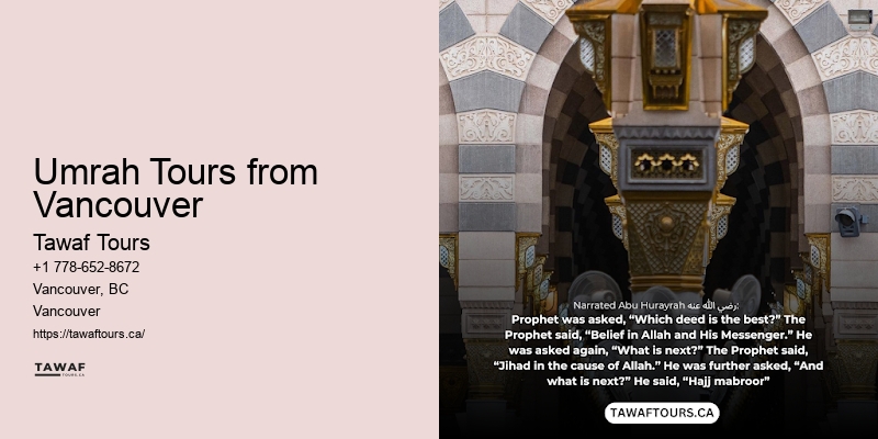 Umrah travel deals Vancouver to Mecca