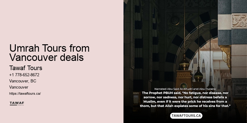 Umrah travel deals from Vancouver