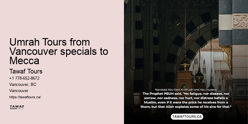 Umrah Travel Offers from Vancouver