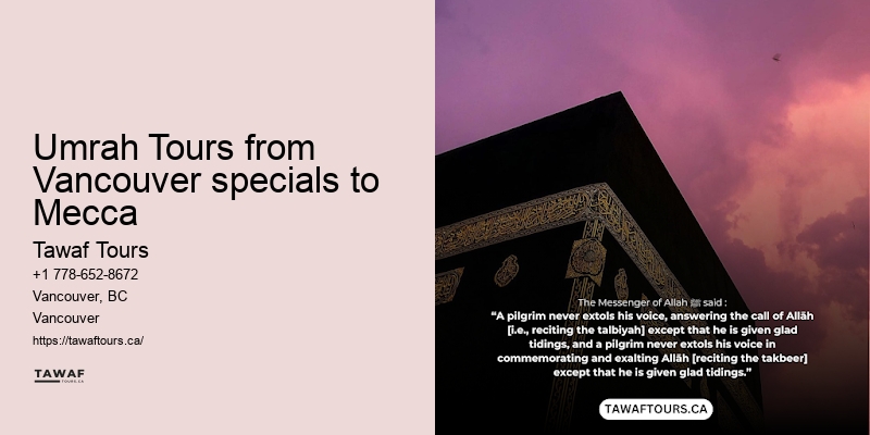 Vancouver Umrah group holiday packages