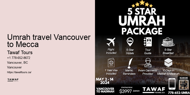 Vancouver Umrah tours deals
