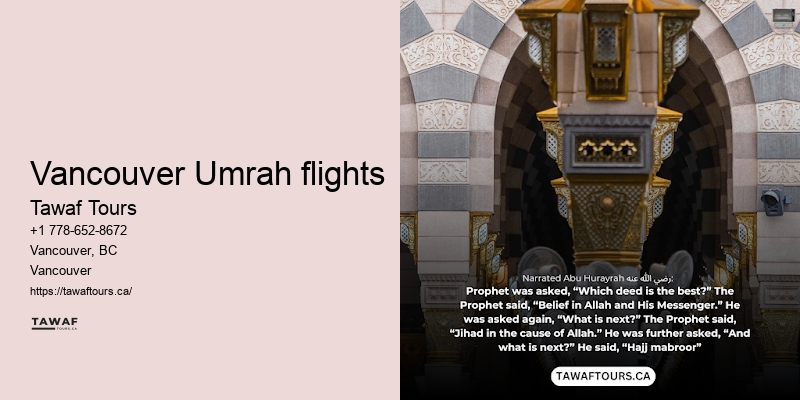 Vancouver Umrah group holiday packages