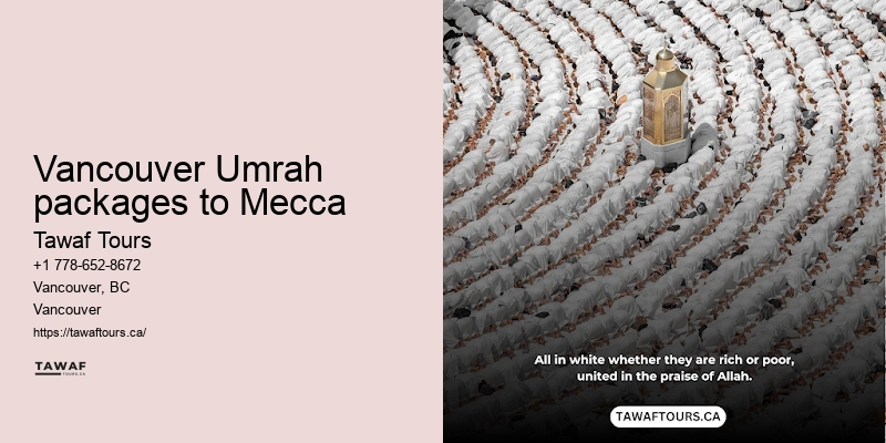 Umrah flights from Vancouver deals