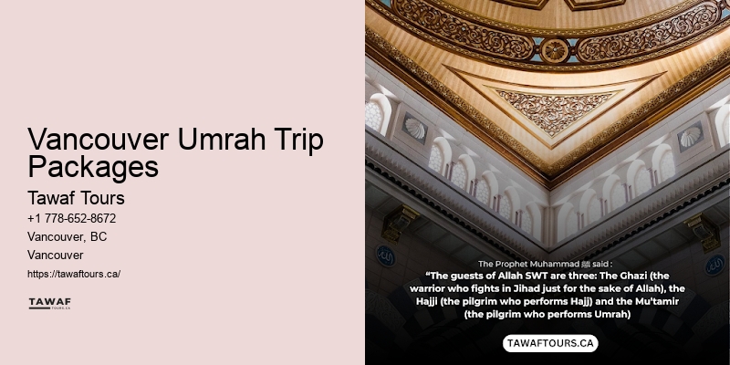 Umrah travel from Vancouver