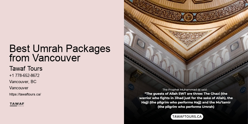 Best Umrah Packages from Vancouver Umrah Flight Discounts