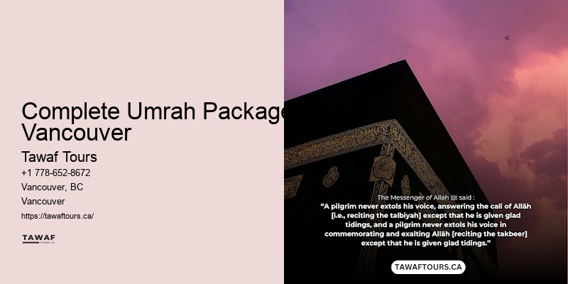 Complete Umrah Packages Vancouver VIP Umrah Packages