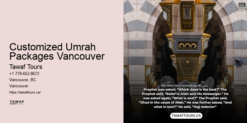 Customized Umrah Packages Vancouver Umrah Multi-City Packages