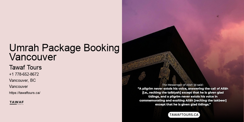 Umrah Package Booking Vancouver Umrah Flight Deals
