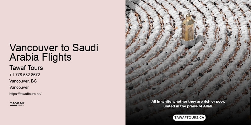 Cheap Umrah Deals Vancouver to Saudi Arabia Flights
