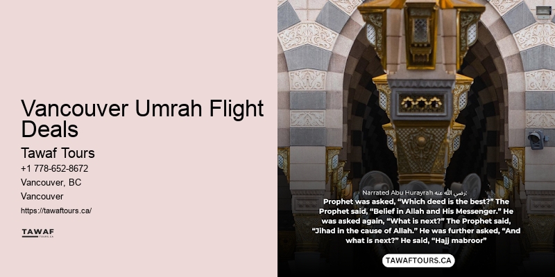 Family Pilgrimage Packages Vancouver Umrah Flight Deals