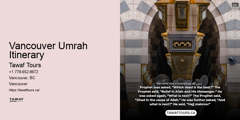 Best Value Umrah Packages Vancouver Umrah Itinerary