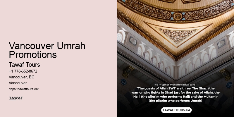 Umrah Package Discounts Vancouver Umrah Promotions